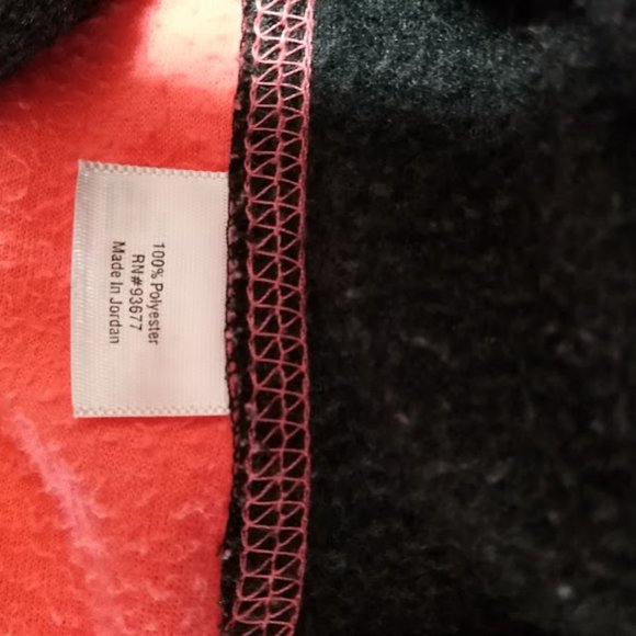 Xersion Fleece Hoodie Coral with Black Trim and‎ Thumb Holes Women's Size XL - Picture 5 of 6
